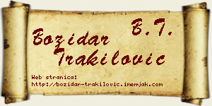 Božidar Trakilović vizit kartica